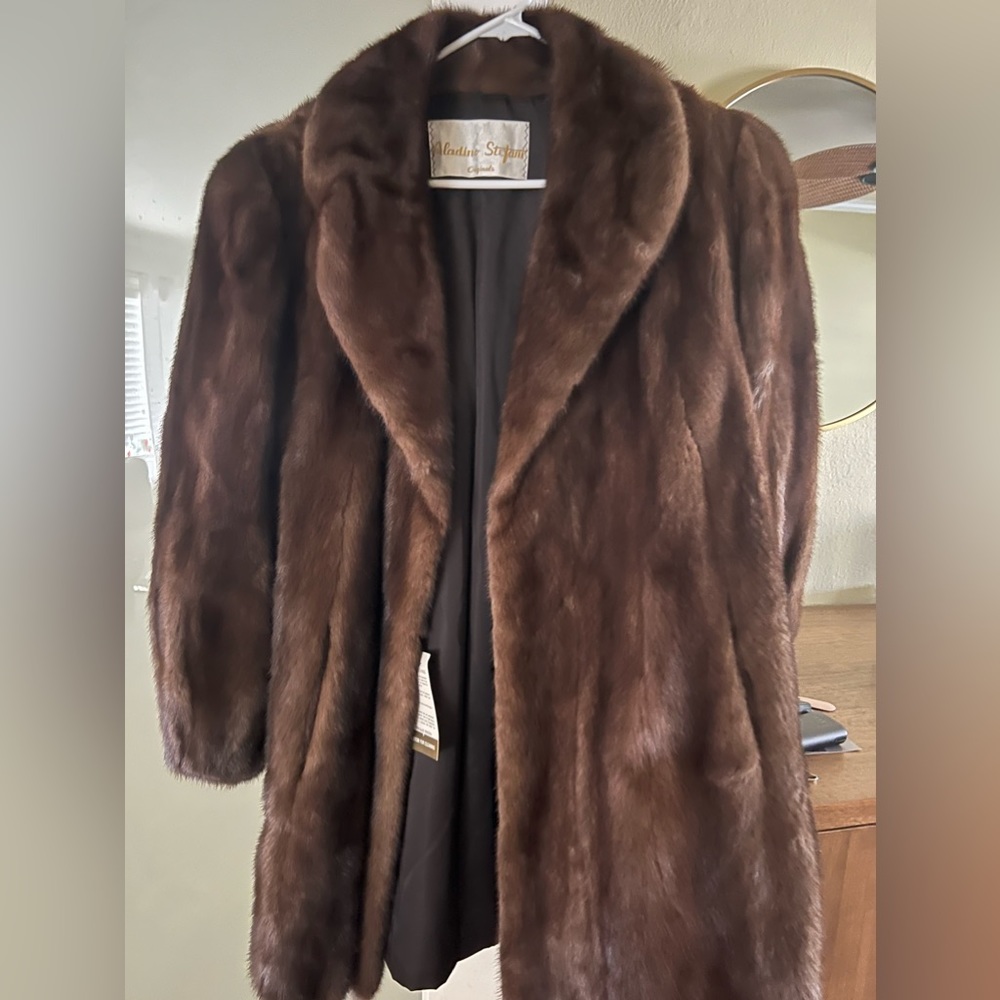 Mink coat size Large